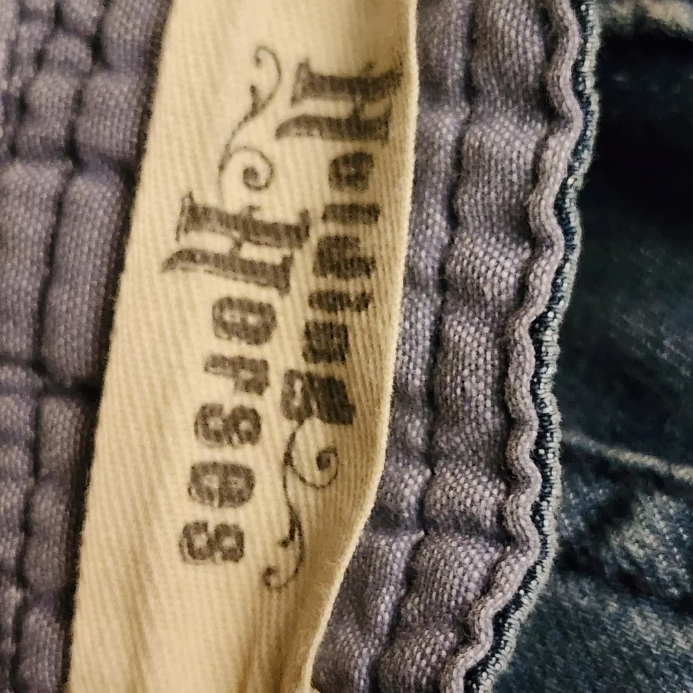 ANTHROPOLOGIE - HOLDING HORSES Denim (Cotton/Linen) Romper/Overalls, Size 29 - Picture 3 of 5